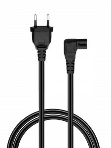 Кабель питания сетевой C7 угловой 1.5м Орбита OT-ELS10 Черный